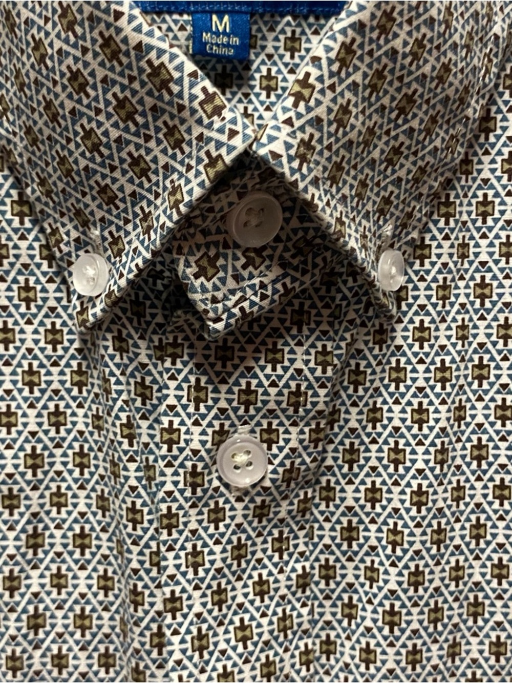 Panhandle Slim True Western Wear Short-Sleeve Geometric Button-Down Shirt - Picture 8 of 13
